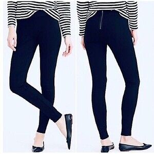 J Crew Pixie Pant in Black with Back Zipper Size 2R
